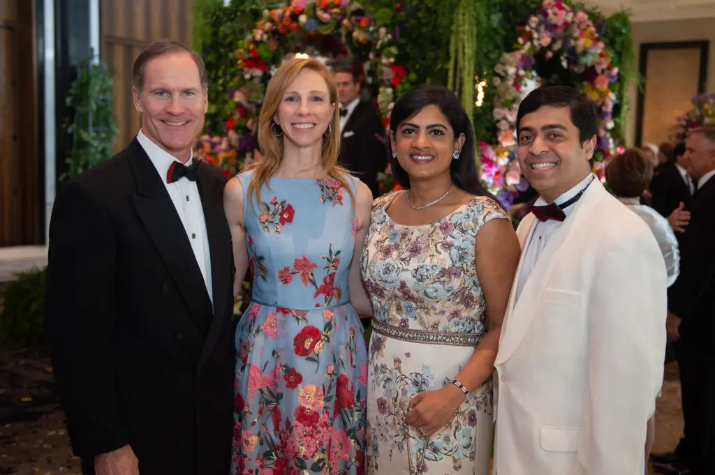 James Bell, Kimbery Lacher, Drs. Ishwaria & Vivek Subbiah at the Houston Symphony Ball. (Photo by Wilson Parish)
