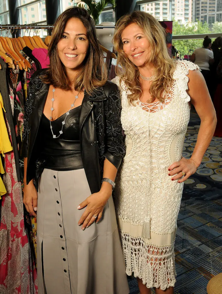 Joanna Amado, Rosangela Copobianco at the Latin Women's Initiative Annual Fashion Show and Luncheon at the Hilton Americas Houston. (Dave Rossman Photo)