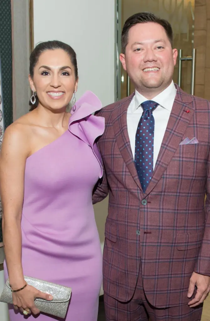 Julie & Stephen Chen at the Jordan Alexander dinner party. (Photo by Priscilla Dickson)