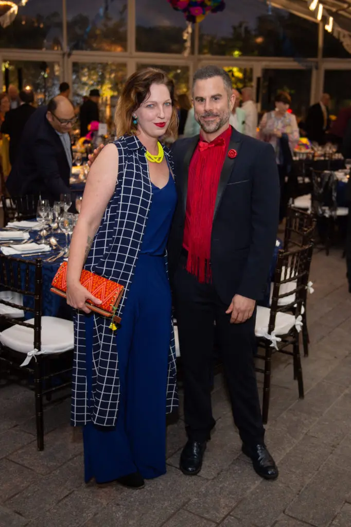 Laura August, John Chapman at the Glassell School of Art benefit. (Photo by Wilson Parish)