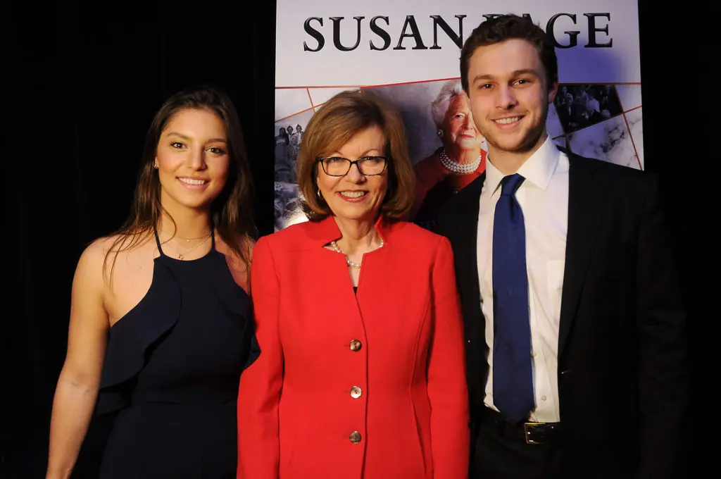 Mia Carrabba, Susan Page, Alexander Andrews at the 25th Annual "A Celebration of Reading" at the Hobby Center. 