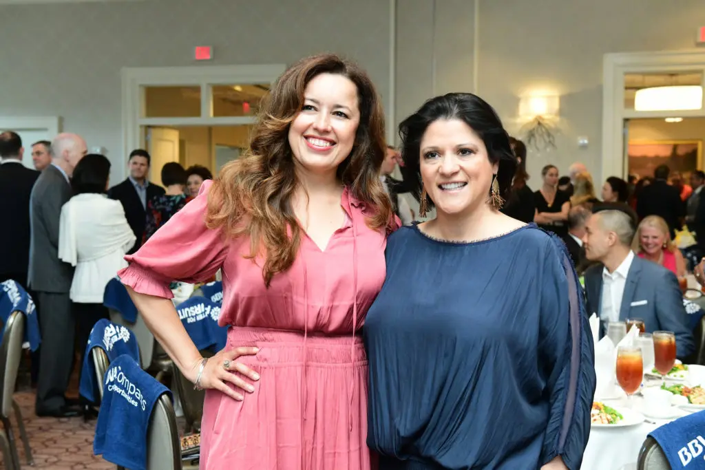 Nory Angel, Claudia Aguirre  at the Center for Pursuit luncheon. (Photo by Daniel Ortiz)