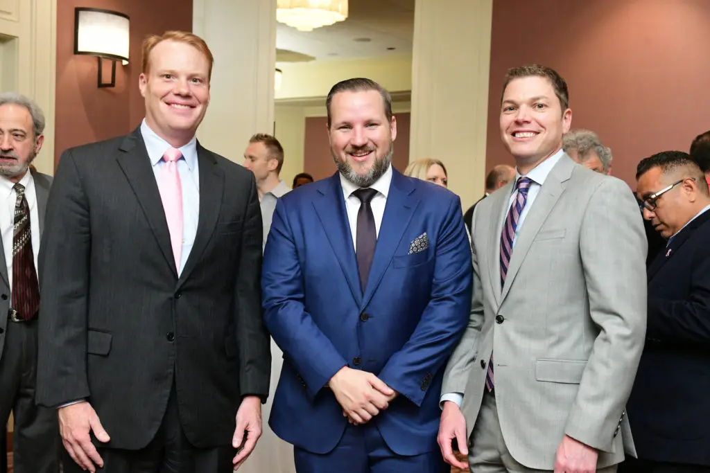 Paul Kerlin, Corbin Womac, Lance Reynolds  at the Center for Pursuit luncheon. (Photo by Daniel Ortiz)