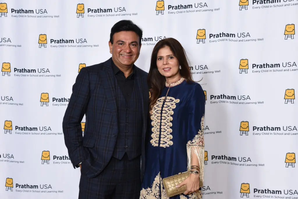 Ali & Habiba Dhanani at the Pratham Houston gala. (Photo by Bijay Dixit/Unique Photo Images)