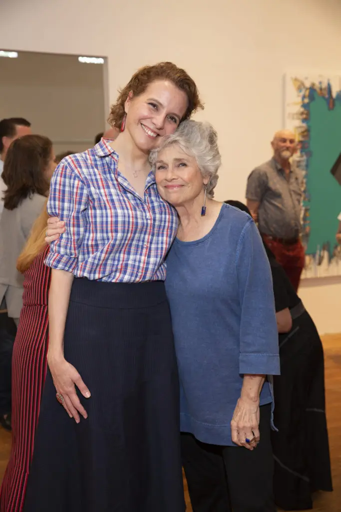 Rainey Knudson, Betty Moody at Glasstire Party for Rainey Knudson at Texas Gallery. (Photo by Jenny Antill Clifton)