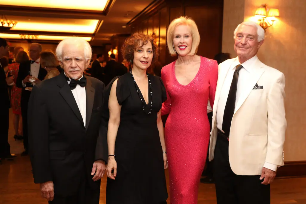 Robert Azencott, Sarah Rothenberg, Claudia & David Hatcher at the Da Camera Gala at The Houstonian. (Photo by Priscilla Dickson)