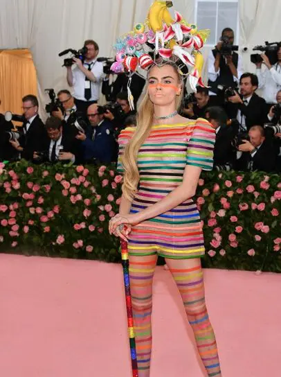 Cara Delevigne was the embodiment of camp. 