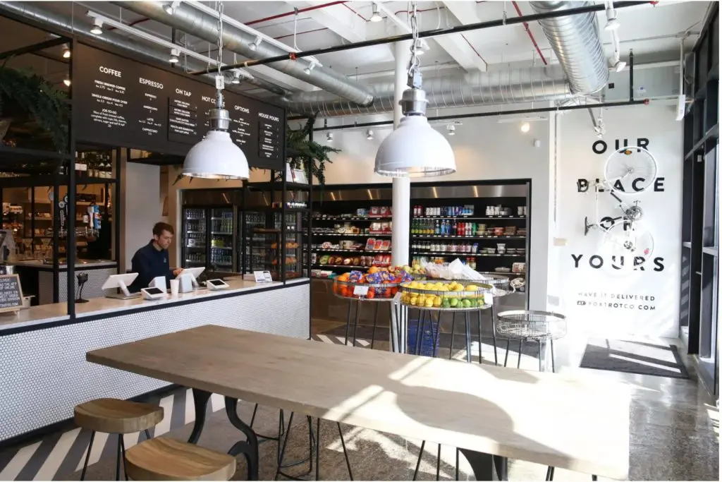 The interior of a Chicago Foxtrot location. Courtesy of Foxtrot