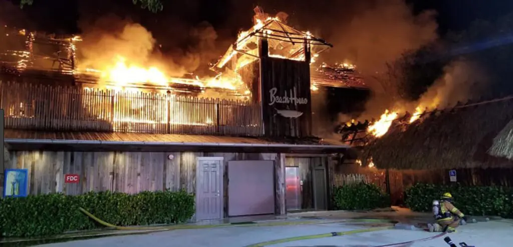 The fire raged before fire fighters could get to the scene. (Monroe County Sheriff's Office Photo)
