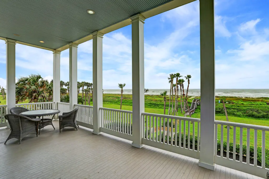 The view of the gulf is an enticing feature at 2657 E. Seaside, listed with John Daugherty Realtors, in Beachtown on Galveston Island.  (Photo by TK Images)