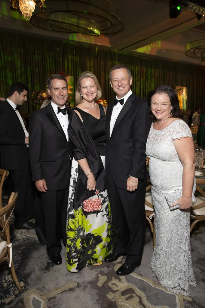 Steve & Joella Mach, David & Tara Wuthrich at the Houston Symphony Ball. (Photo by Jenny Antill)