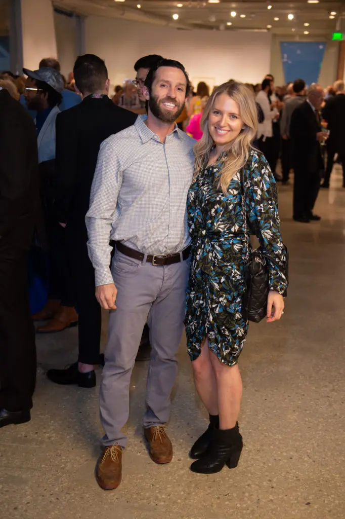 Steven Shannon, Emily Drori at the Glassell School of Art benefit. (Photo by Wilson Parish)