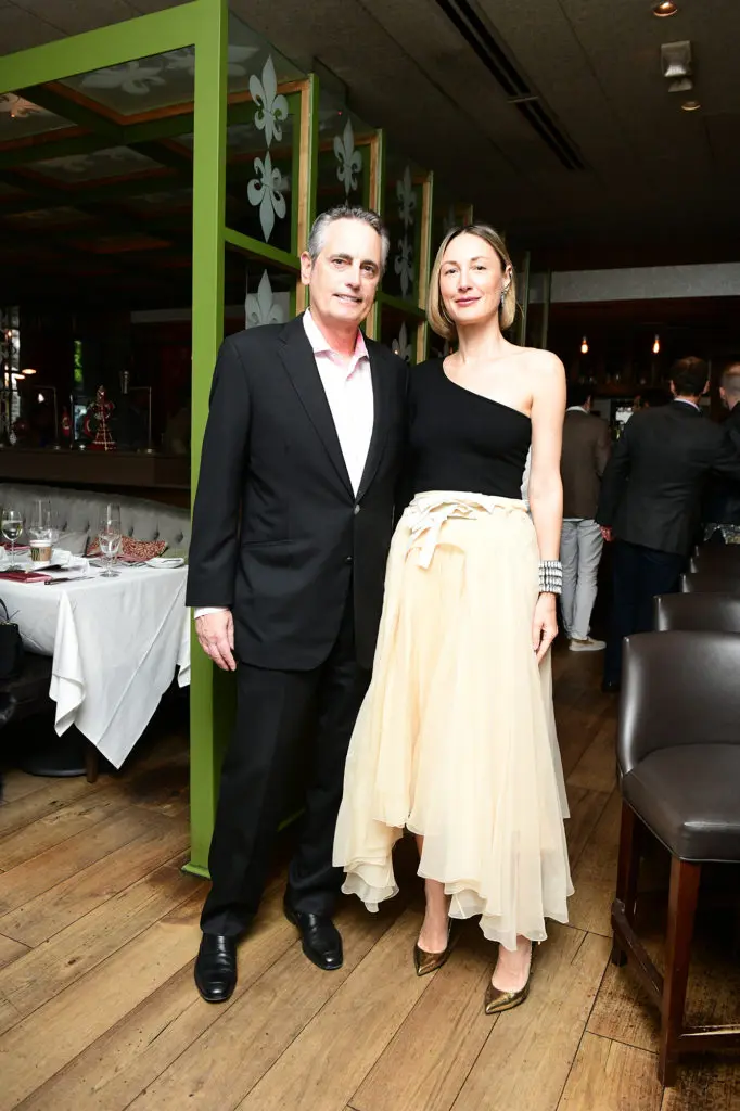 Craig Massey and second time Best Dressesd honoree Tatiana Massey at Houston Ballet's 2019 Raising the Barre fundraiser at Artisans Restaurant. (Photo by Daniel Ortiz)