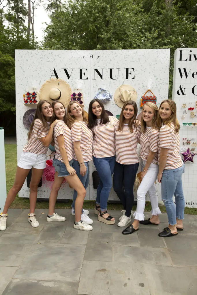 The Avenue Shop girls sported Breton stripes. (Photo by Jenny Antill Clifton)