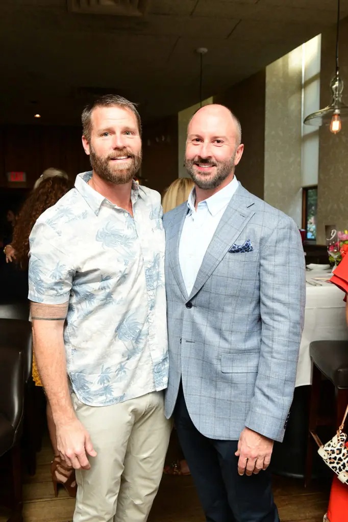 Kevin Black, Tony Bradfield at Houston Ballet's Raising the Barre fundraiser at Artisans Restaurant. (Photo by Daniel Ortiz)