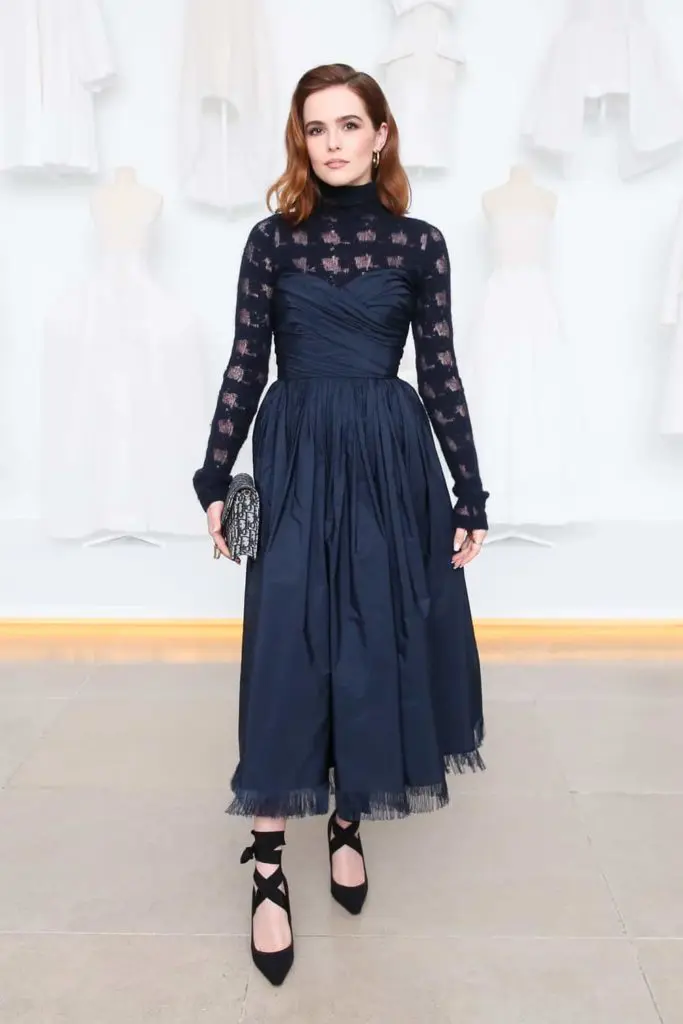 Zoey Deutch was drawn to Dior in Dallas.  (Photo by Marc Patrick/BFA)