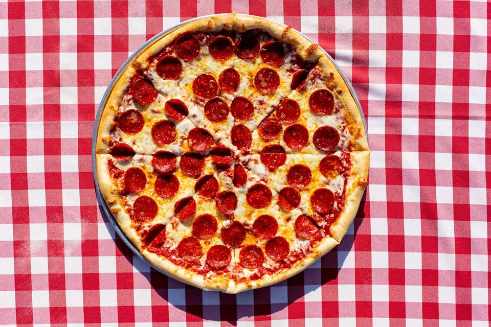 You won't find a better pepperoni pizza than this one at B.B. Pizza. 