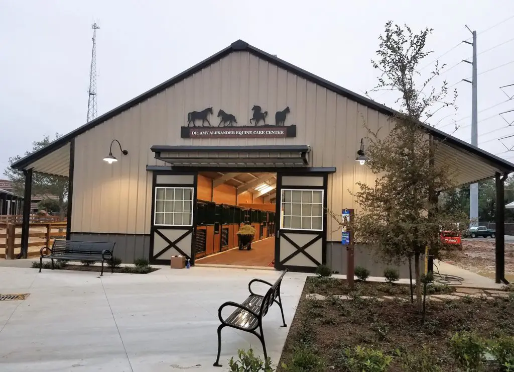 The Equine Care Center will be the site to rehabilitate horses from cruelty investigations. 