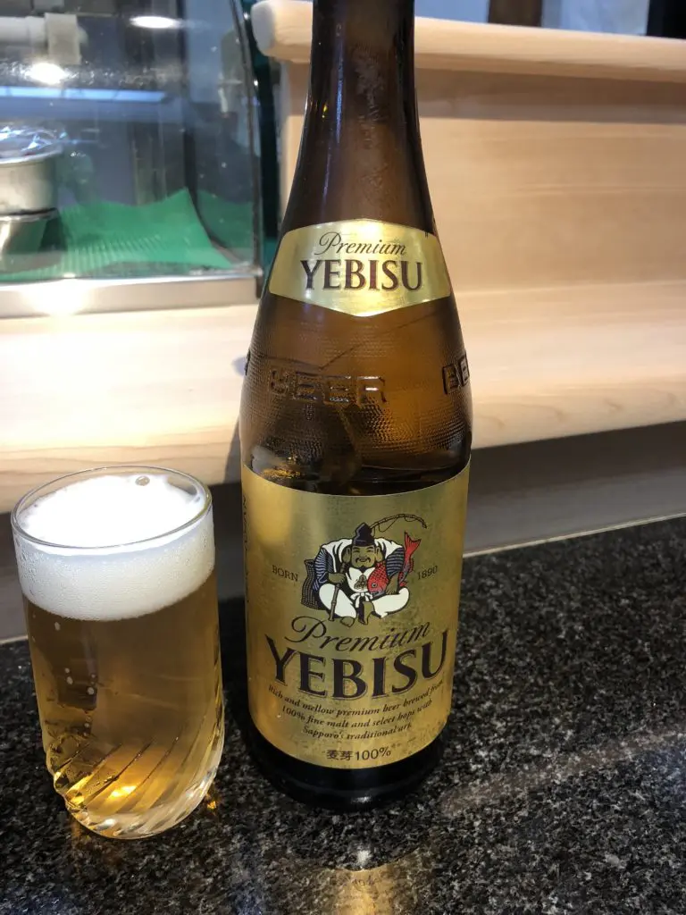 Yebisu Beer, Chef Hori's favorite beer