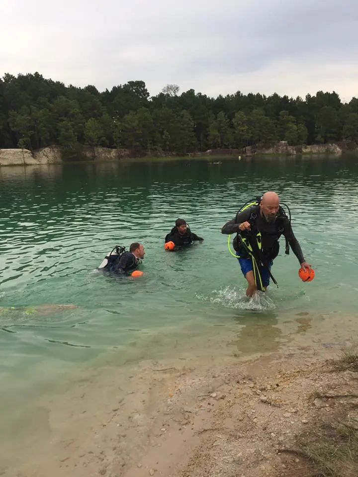 Divers come from all over to get certified. 