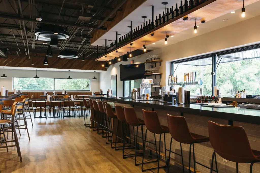 The bar at the second location of Heim. Photo by Robert Strickland