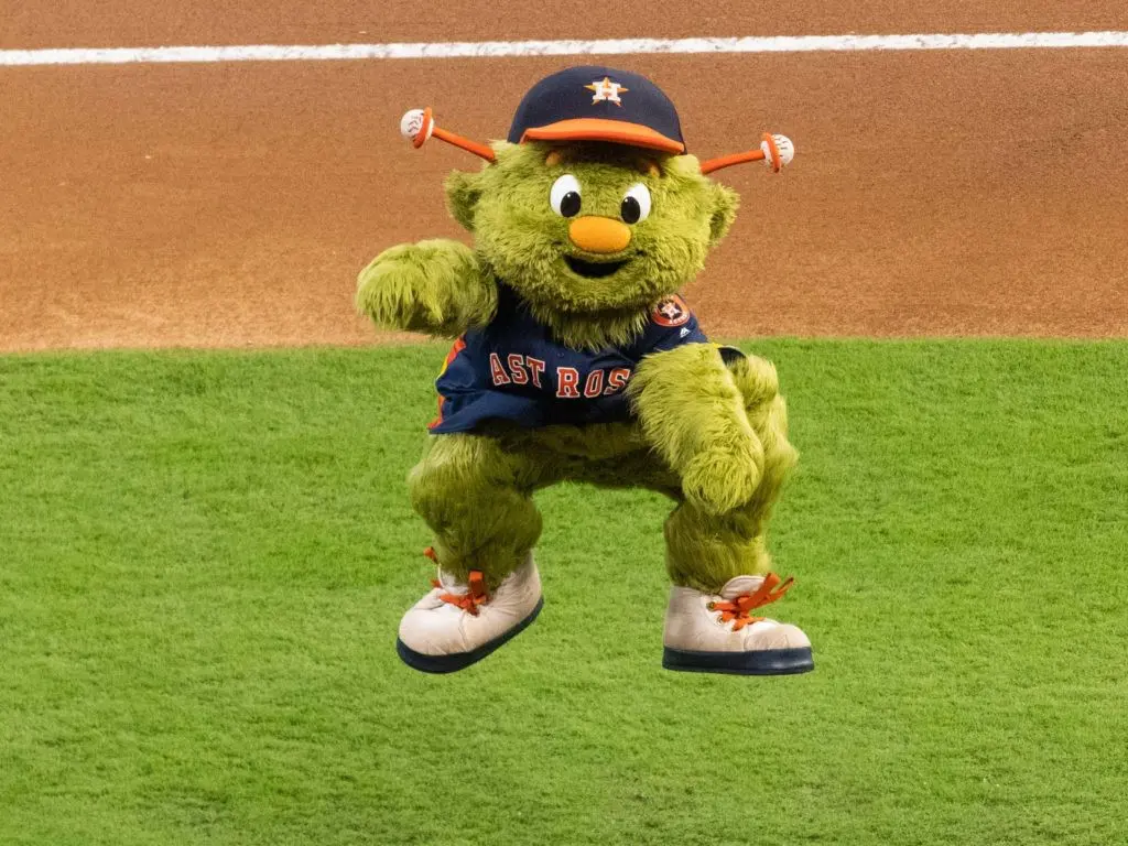 Orbitz always brings it for the Houston Astros. (Photo by F. Carter Smith)