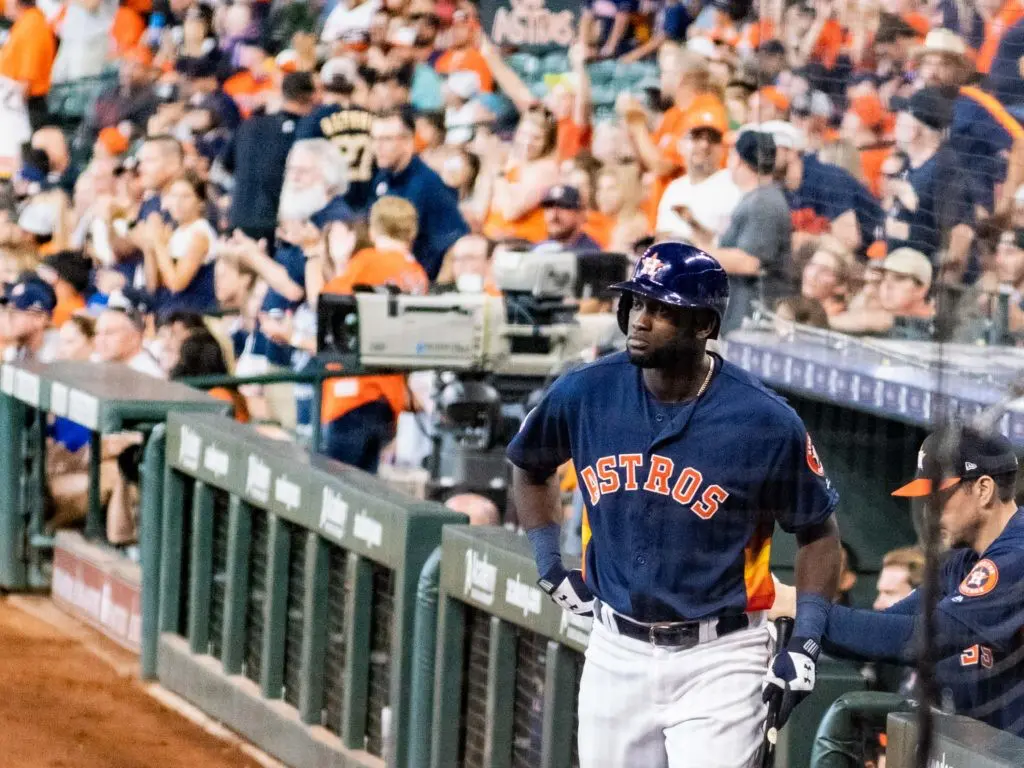 All eyes are on Yordan Alvarez for the Houston Astros. (Photo by F. Carter Smith)