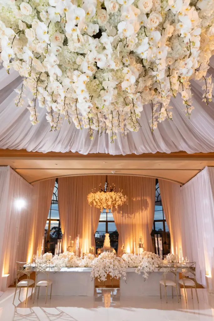 Inside the reception at The Resort at Pelican Hill. (Photo by Duke Images)