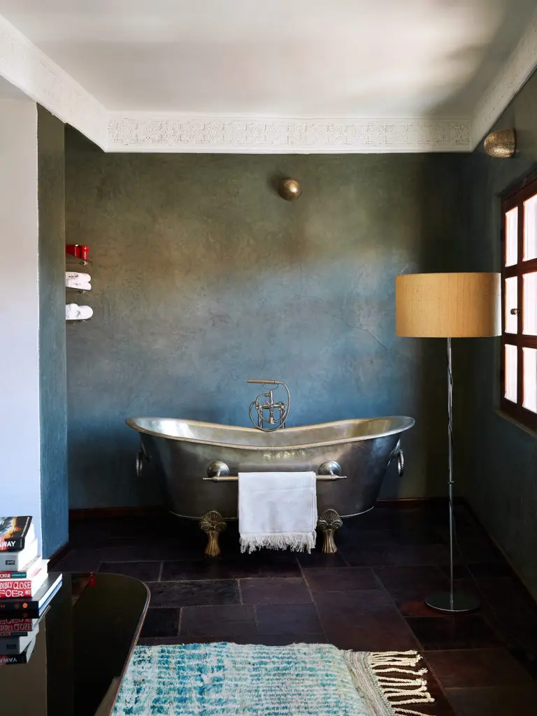 Free-standing, old-fashioned tubs are featured in several of the guest quarters.(Photo by Kasia Gatkowska)