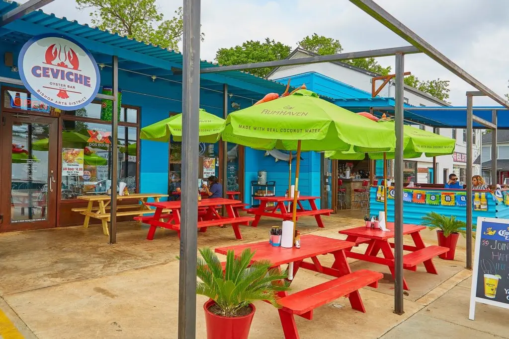 Ceviche Oyster Bar is a casual Mexican seafood spot in Bishop Arts. Courtesy of COB