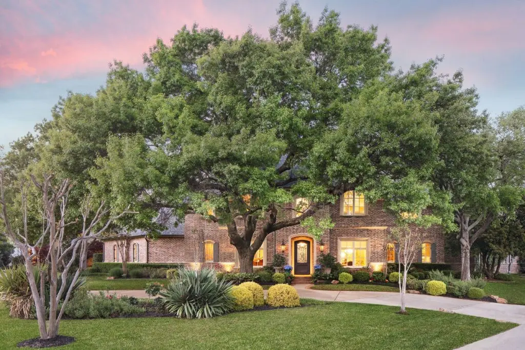 The gorgeous home is located in the coveted Old Preston Hollow neighborhood. 