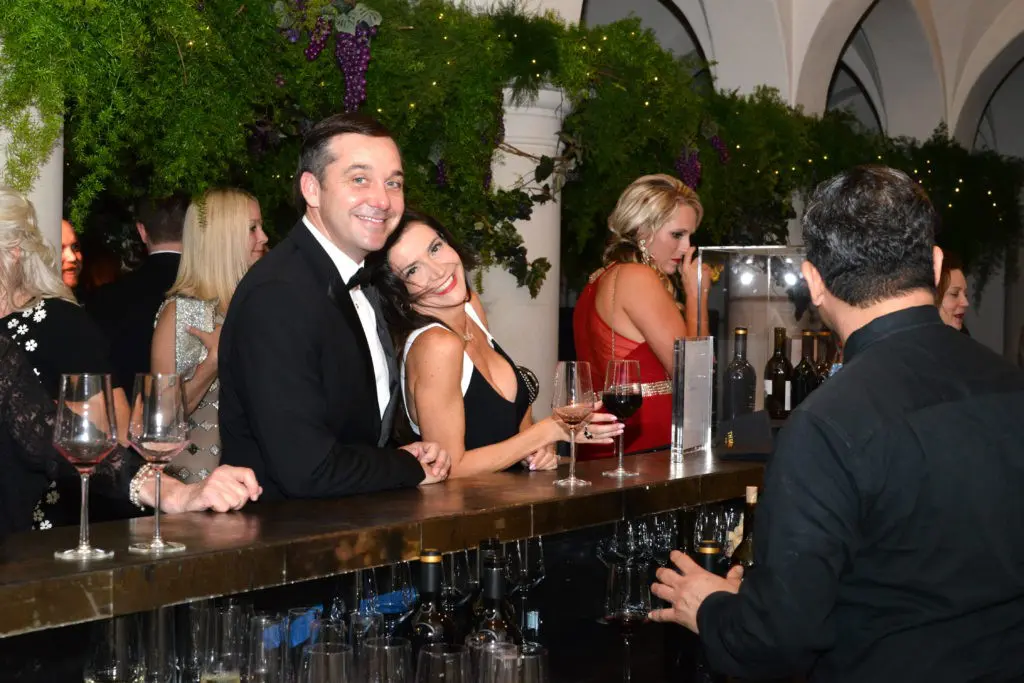 Guests at the wine bar at the Theorem Wine release party. (Photo by Al Torres Photography)