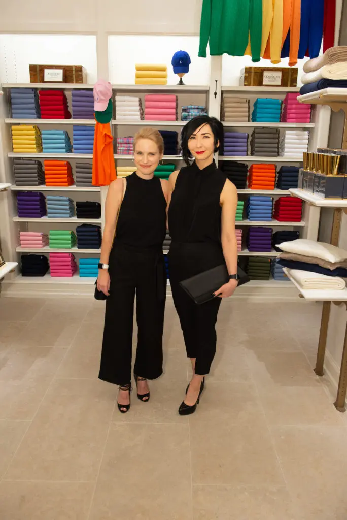 Traci Ling, Carrie Brandsburg-Dahl at the Ralph Lauren opening. (Photo by Emile C. Browne)
