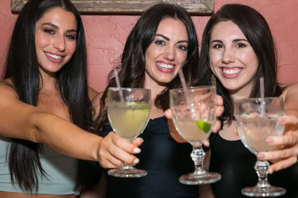 Cori Scherer, Lainie Fritz, Brooke Fritz at the Original Ninfa's Uptown opening night. (Photo by Emily Jaschke)
