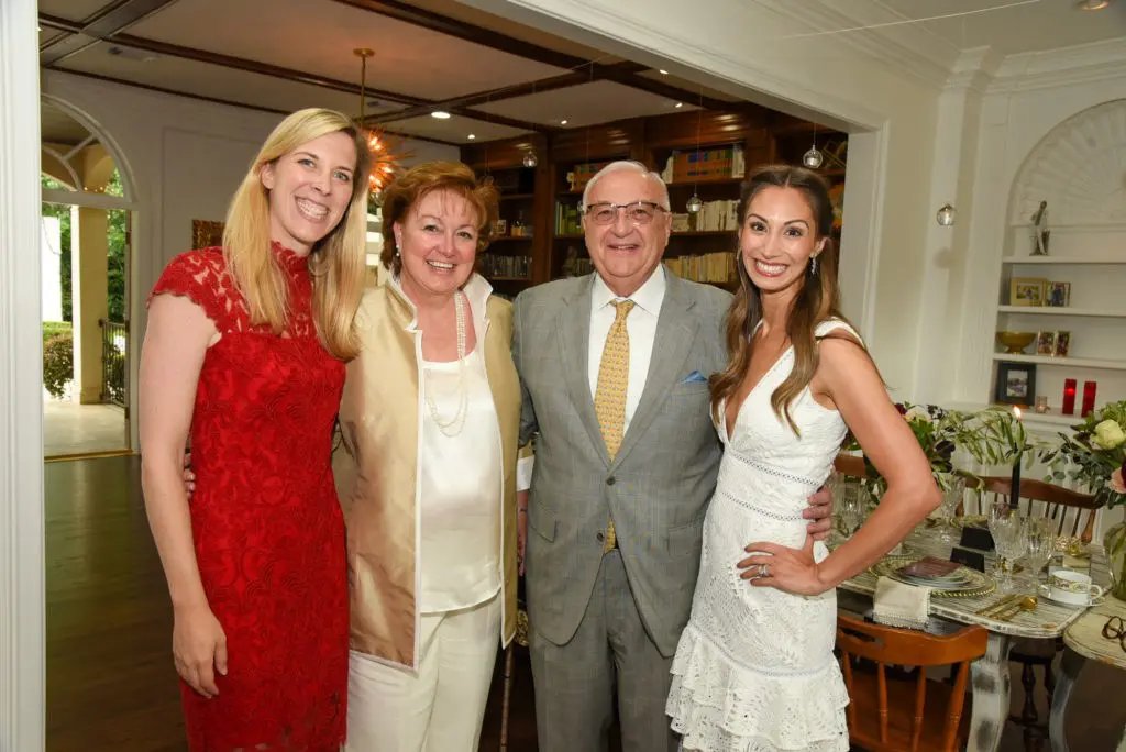 Kristin Luby, Judy & Russ Labrasca, April Salazar at the Heart Ball's $1,000 a person dinner. (Photo by Alexander's Fine Portrait Design)