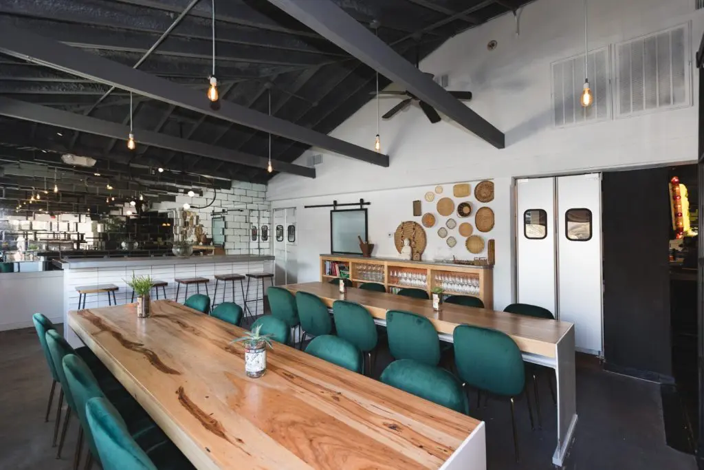 Decatur Bar brings a good look. This is a room in which to converse and dine. (Photography by Trish Badger)