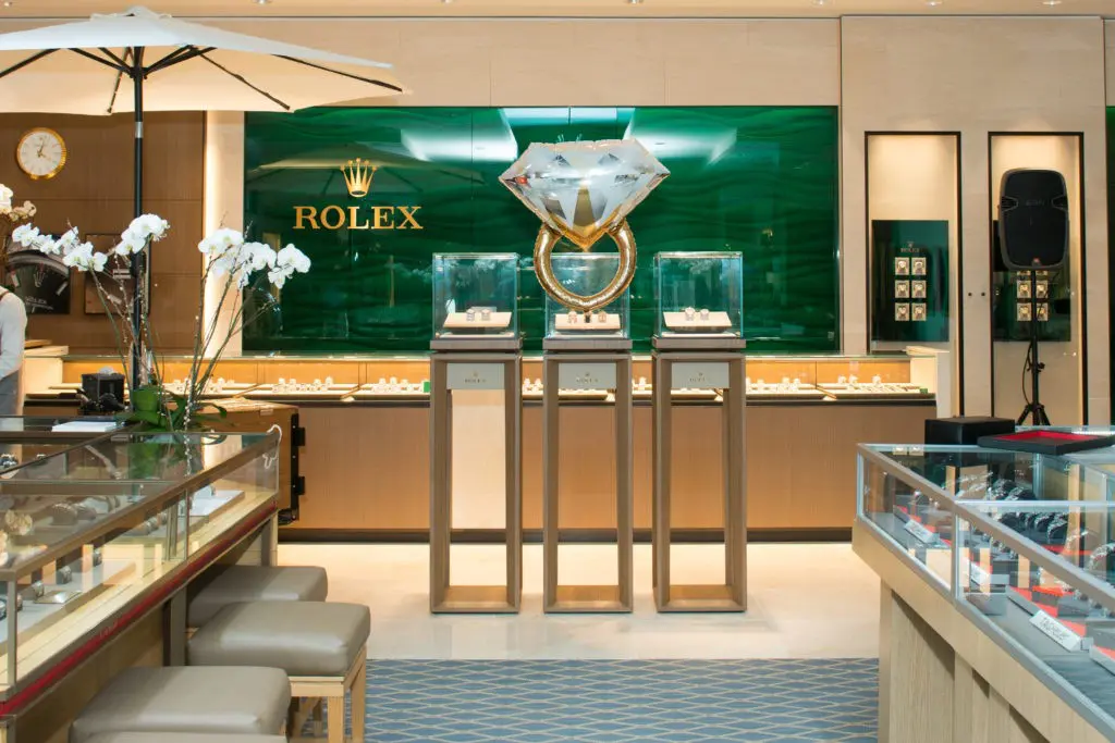 The stunning Rolex department in the Deutsch Houston showroom. (Photo by Jacob Power)