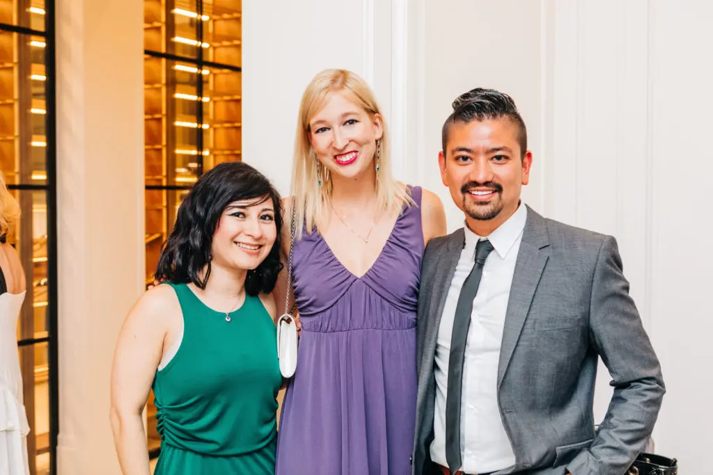 Erica Dominguez, Jessica Dunlap, Joseph Ronquillo at the Houston PetSet 'Fierce & Fabulous' fundraiser/open house. (Photo Bonner Rae Photography)