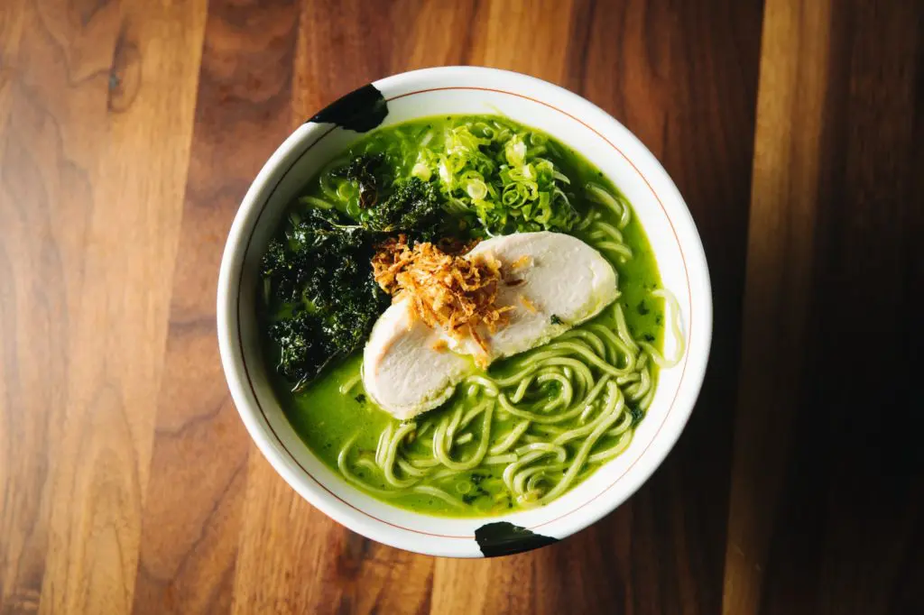 The Green Monster at Jinya Ramen is one memorable dish.