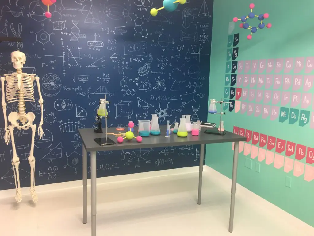 The science lab was your place to run mad. 