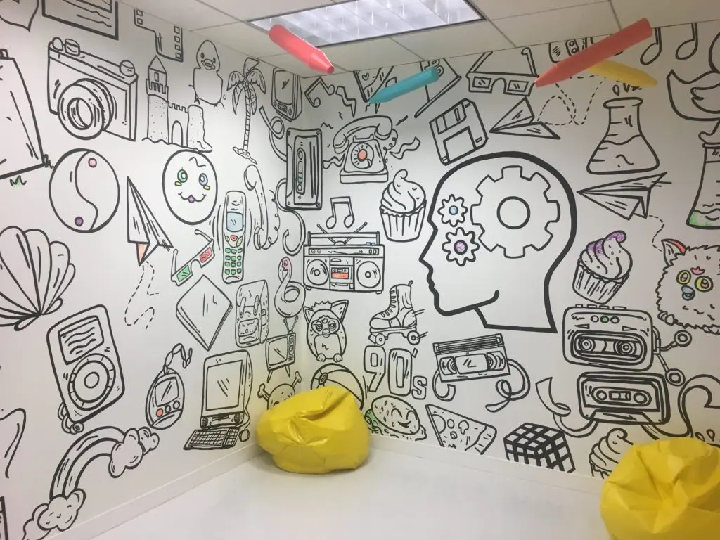 The Coloring Room let you make your mark. 