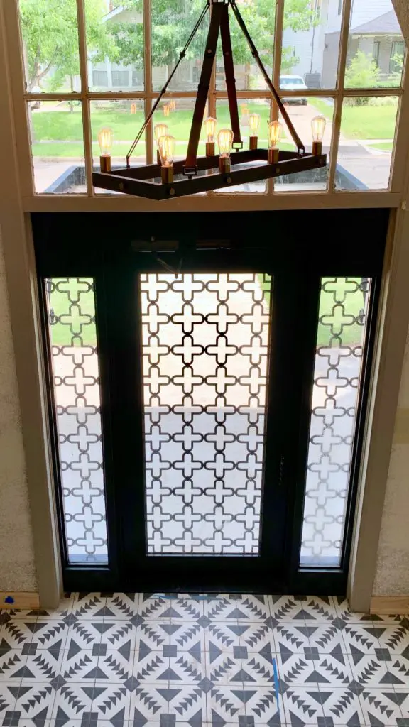The foyer of Bella Villa includes brand new lighting. Photo by Marc Reviere 