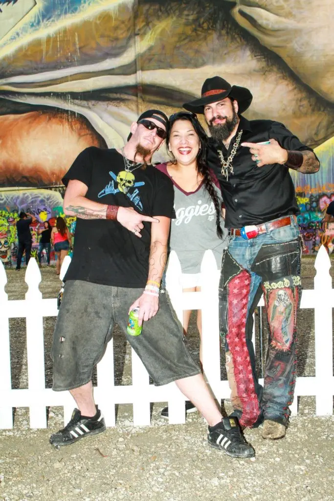 Bull Badcompany, Ana Torres, Reverend Butter at Fifth Anniversary of Mr. D's "Preservations la Creation" mural in Midtown (Photo by Chris P. Bachman)