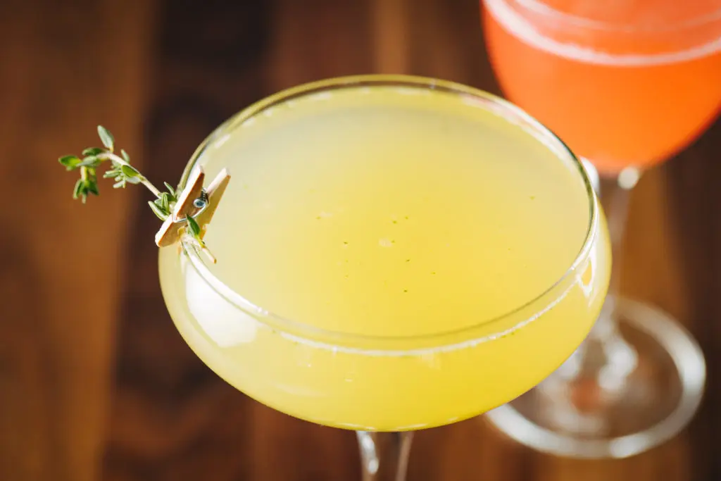 Matcha Garden Cocktail has Asian inspiration.