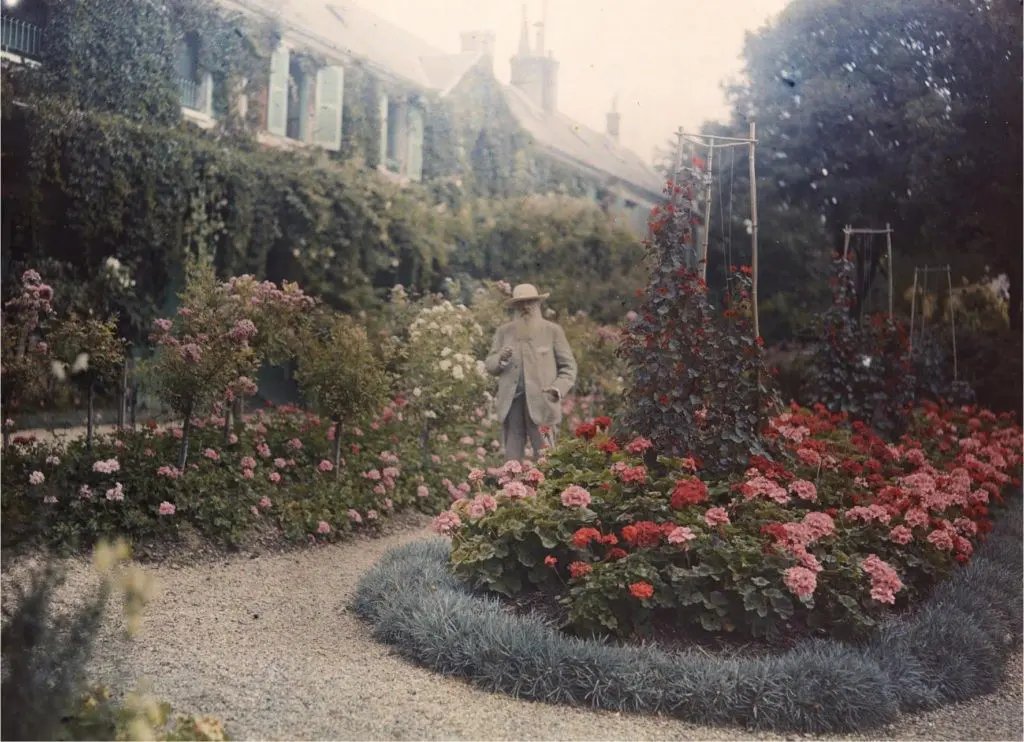 Claude Monet in His Garden at Giverny, 1921