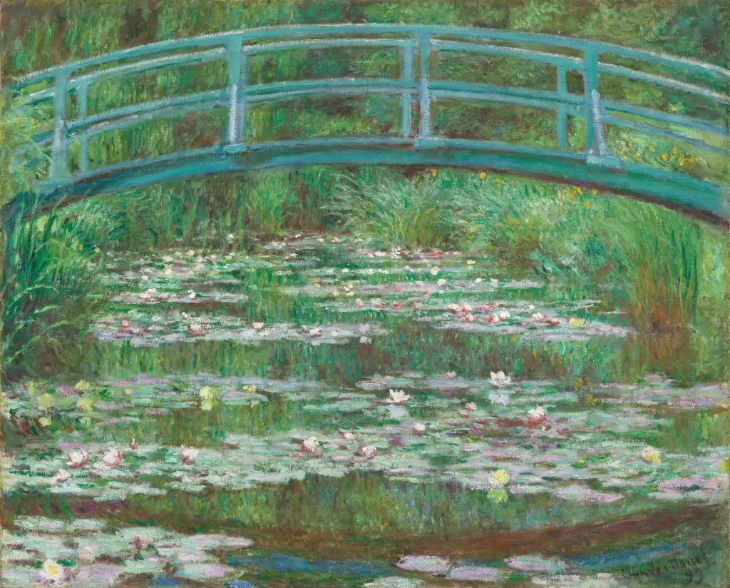 Monet's "Japanese Footbridge," 1899