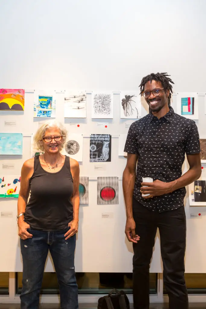 Pen Morrison, Ronald L. Jones at DiverseWorks' Luck of the Draw. (Photo by Alex Barber)