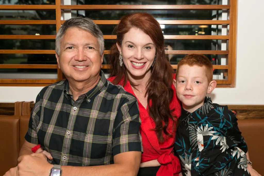 Ron Trevino & Cheryl Martin, Corbin McCalmont at the Original Ninfa's Uptown opening night. (Photo by Emily Jaschke)