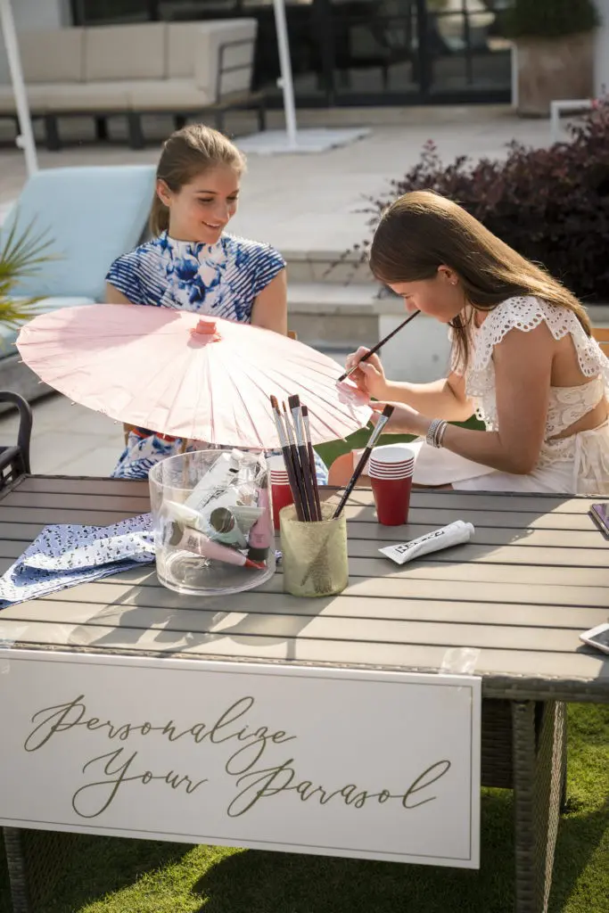 Parasol Painting at Lela Rose's Big Easy Dinner