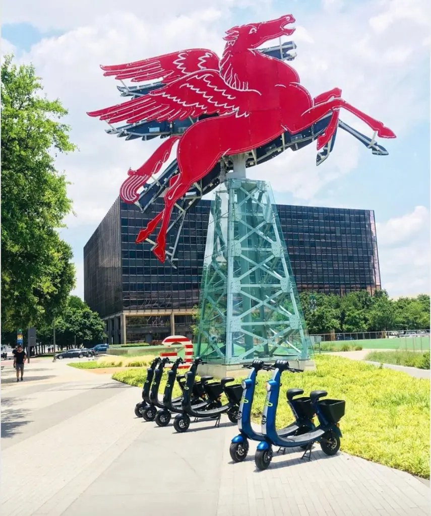 Ojo electric scooters are starting to pop up around Dallas.